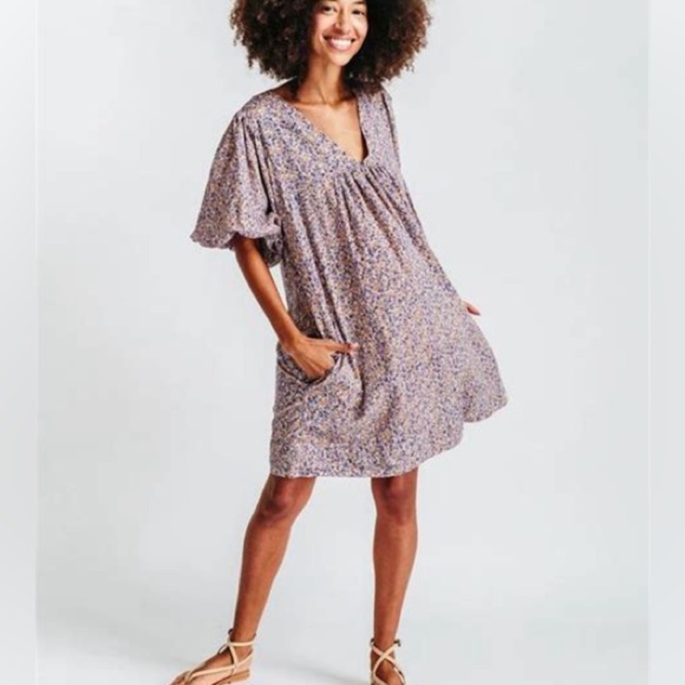 Mirth Belem Dress in Costal Coral